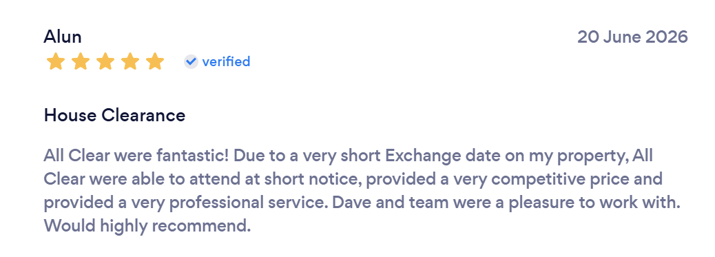 Original customer review from Alun