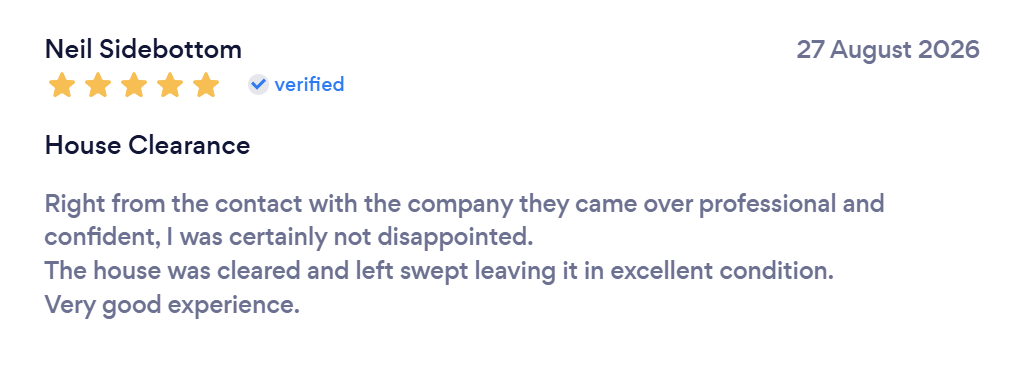 Original customer review from Neil Sidebottom