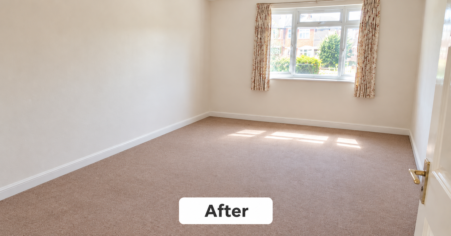 The same room emptied, swept and ready for its next chapter
