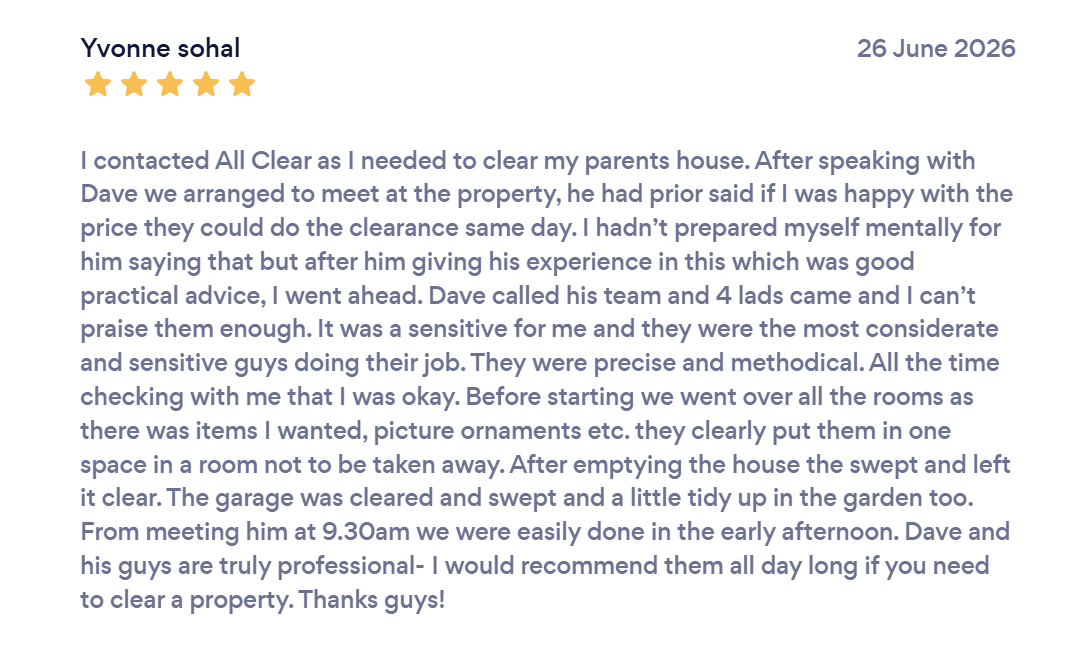 Original customer review from Yvonne Sohal